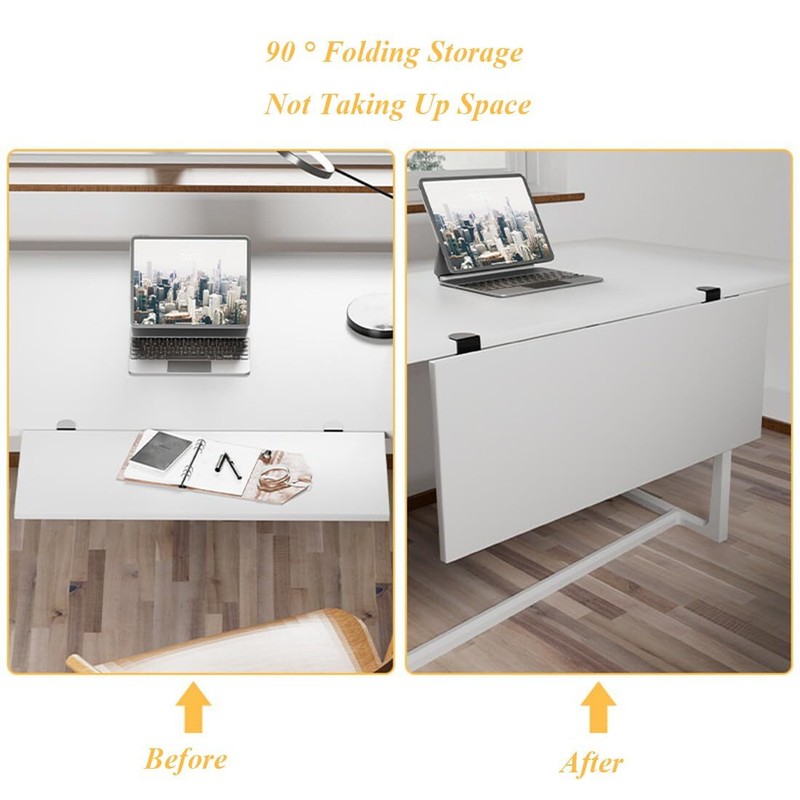 Under Desk Keyboard Tray Support Bracket Adjustable Desktop Extension Board S... gallery
