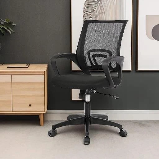 Ergonomic Mesh Office Chair Computer Desk Chair Adjustable Task Swivel Black gallery