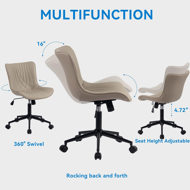 Office Chair, Desk Chair with Wheels, Home Office Computer Task Chairs, Modern F gallery