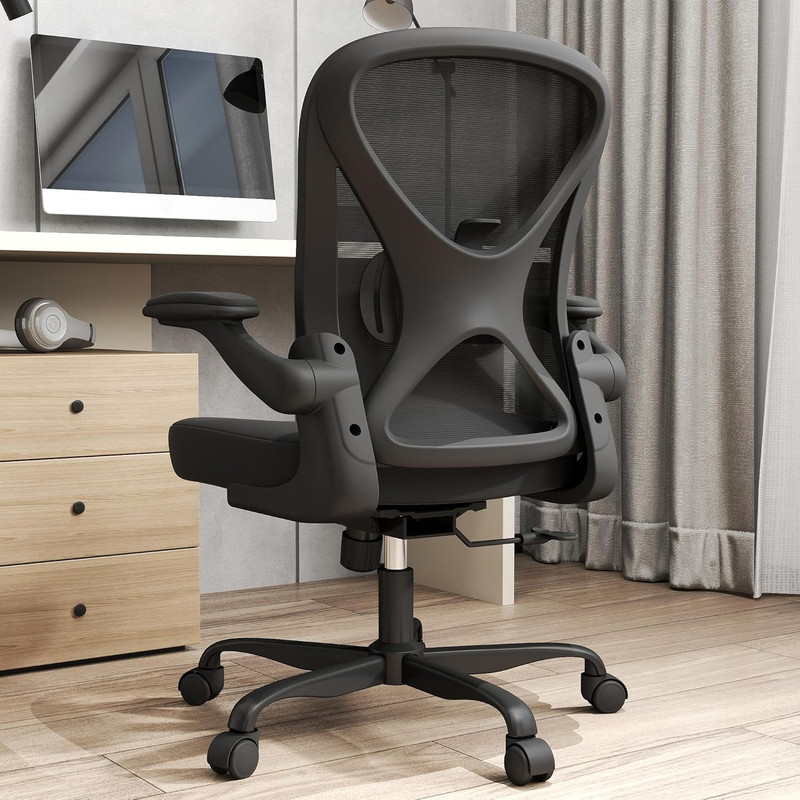 Mesh Office Chair with Adjustable Lumbar Support, Ergonomic Home Office Desk Cha