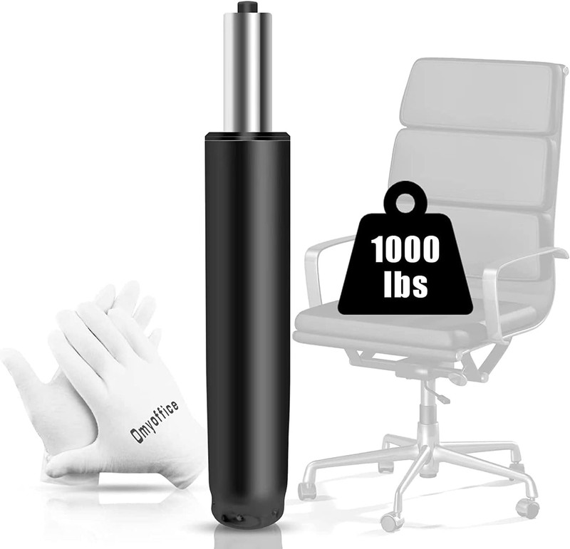 Adjustable Gas Lift Cylinder for Office Chairs, Black, 1000LBS Capacity gallery