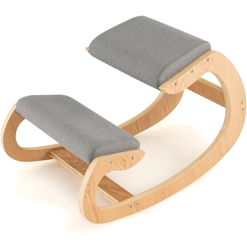 Ergonomic , Wooden Posture Chair W/Extra Padding for Back Neck Pain Relief & …