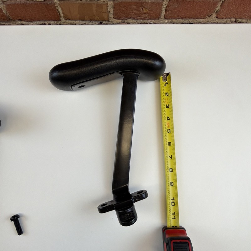 (2) Authentic Herman Miller EQUA Chair Replacement Armrests in Black + Screws gallery