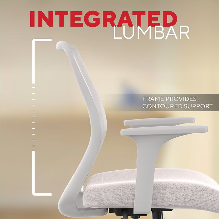 Staples Essentials Ergonomic Fabric Swivel Task Chair Gray Adjustable Office gallery