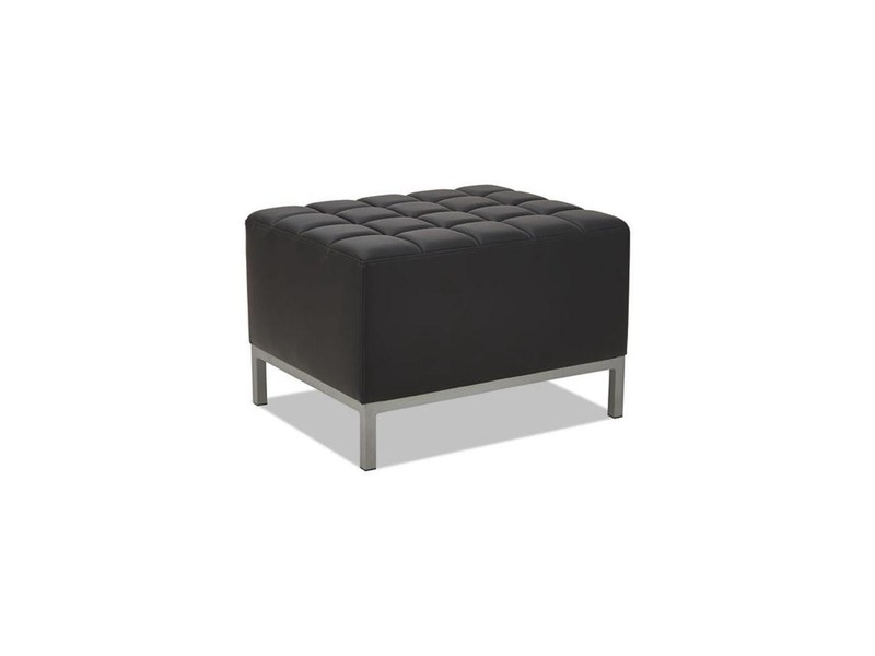 QUB Series Ottoman, 26 3/8 x 21 1/2 x 17 1/2, Black ALEQB8216