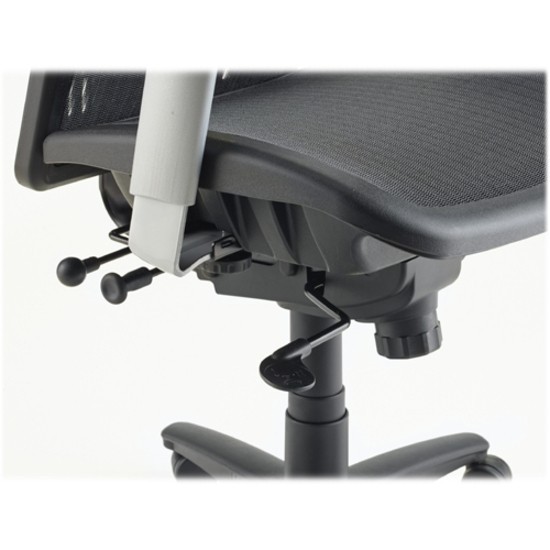 Lorell ErgoMesh Series Mesh High-Back Office Chair - Black Seat Color - Mesh gallery