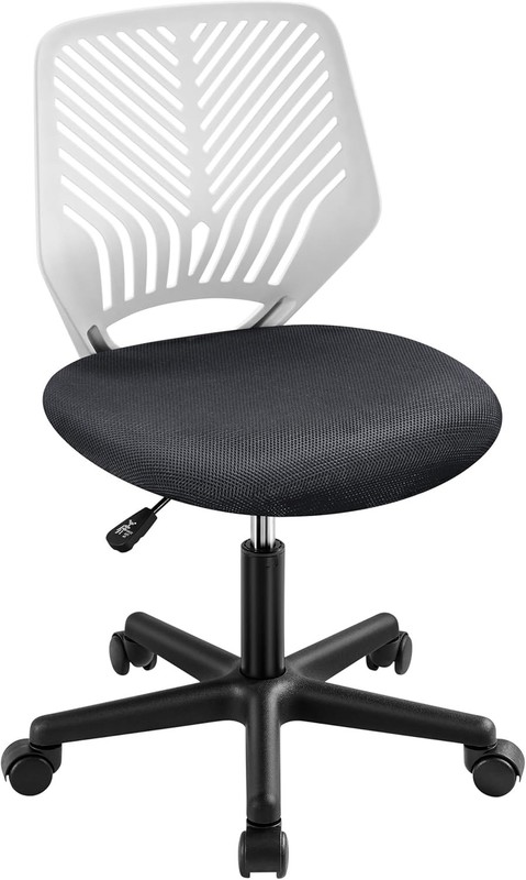 Students Cute Desk Chair Low-Back Armless Study Chair Lumbar Support NEW