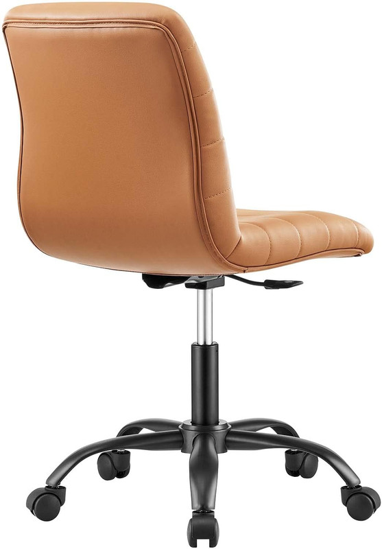 Stylish Black Tan Ripple Home Office Desk and Chair Set gallery