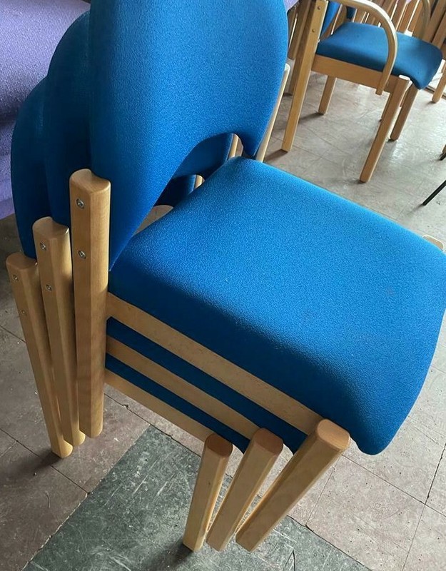 Reception/ Practice Waiting Room Chairs (BLUE AND PURPLE) EAST MIDLANDS