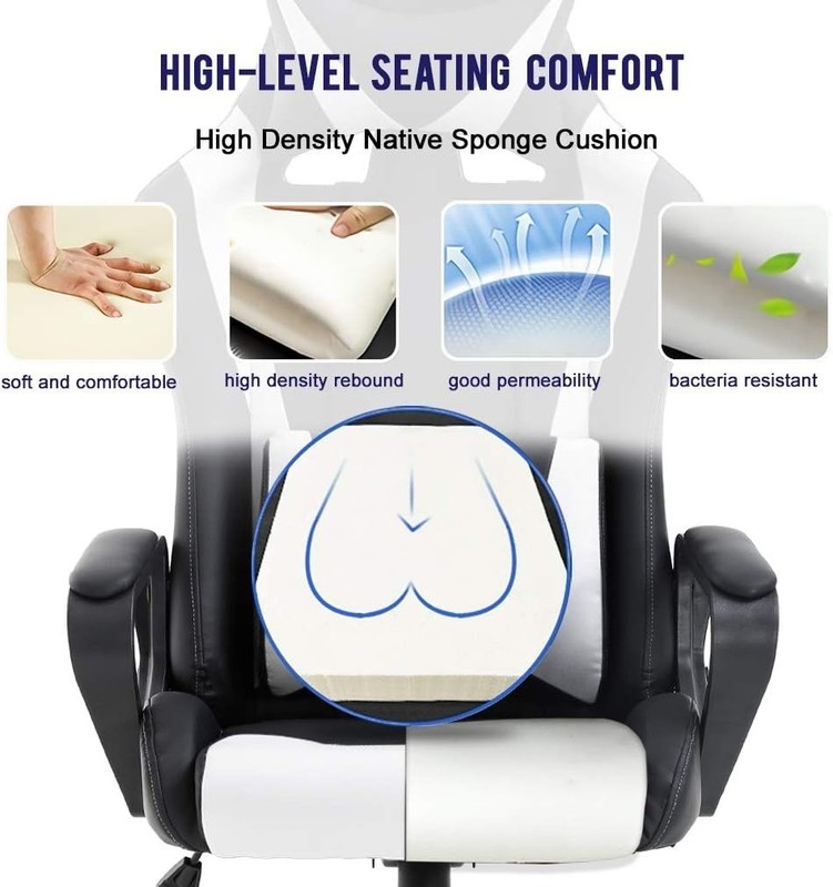 Silla De Gamer Escritorio Oficina Giratoria Ergonomica Para Computadora PC Alto gallery