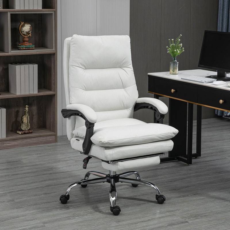 Microfibre Vibration Massage Office Chair with Heat, Reclining