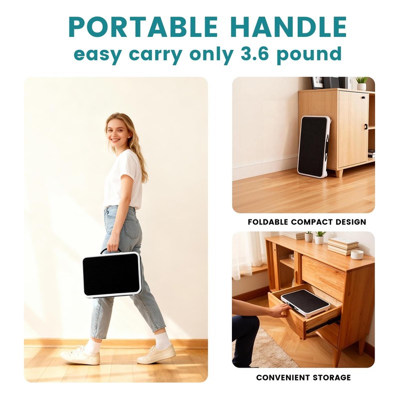 OLIXIS Foldable Step Stool with Non-Slip Platform & Rubber Pack of 1, Black gallery