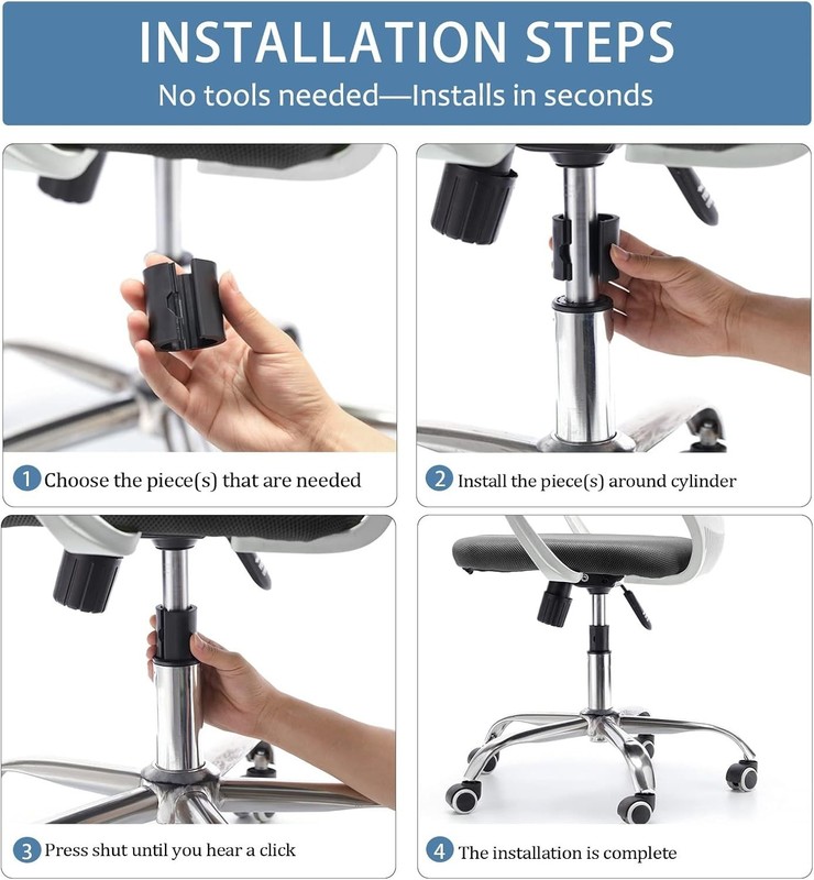 Heavy-Duty Chair Stop - Quick Snap-On Solution for Office Chair Issues gallery