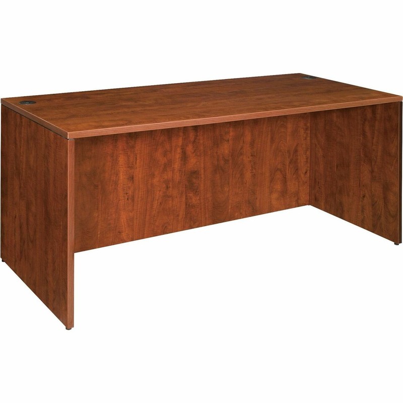 Lorell LLR69409 Rectangular Desk Shell 60" Cherry Laminate gallery