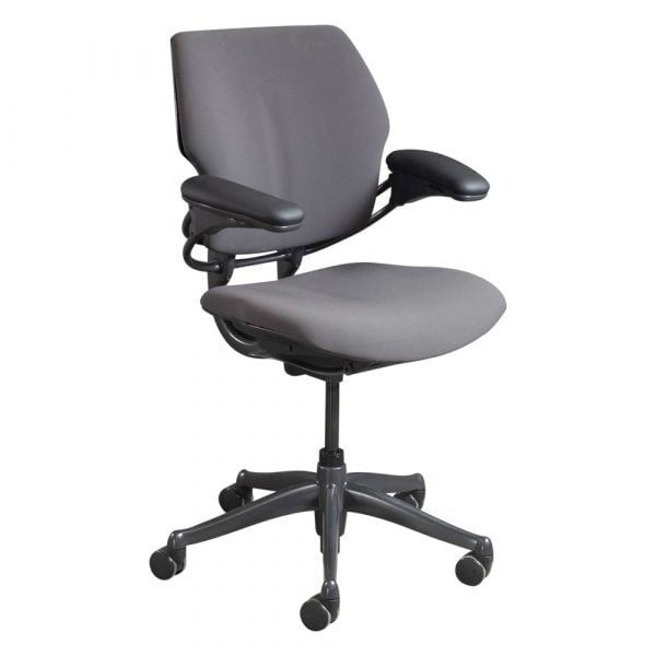 Freedom Chair by Humanscale in Fabric w/Lumbar Support, Adjustable Armrests