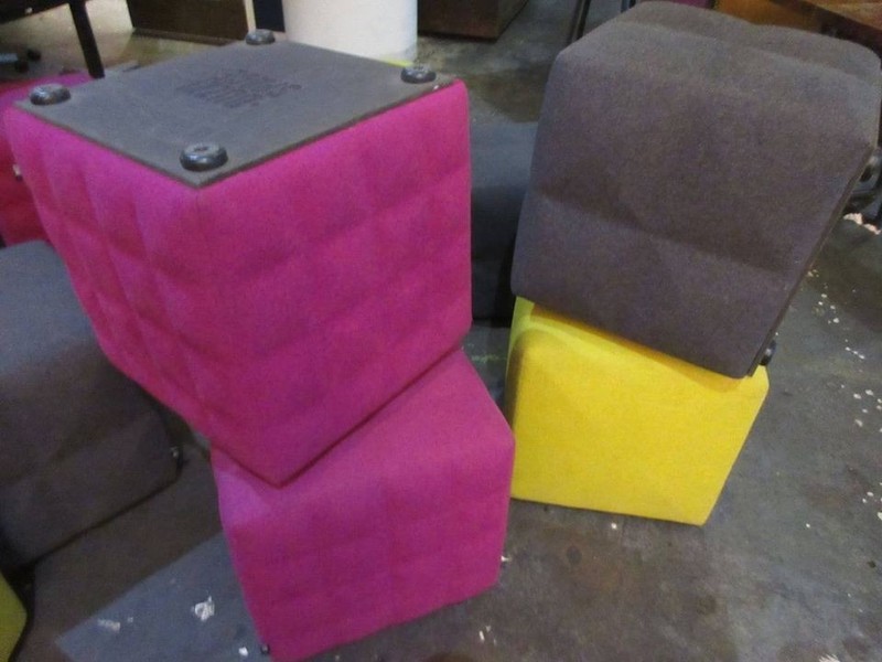 BuzziSpace BuzziCube 3D Solo Seat / Ottoman in Grey gallery