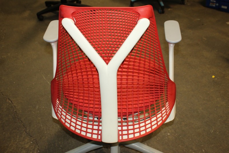 Herman Miller Sayl Chair Orange & Gray Office Gaming gallery