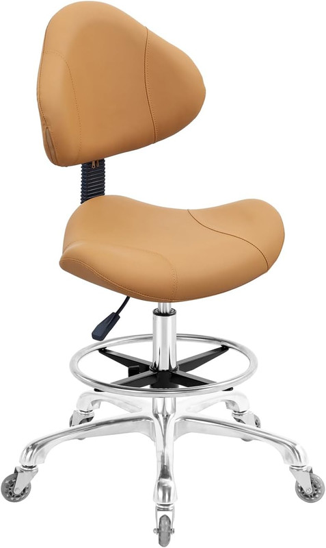 Rolling Swivel Drafting Chair Adjustable Heavy Duty (400Lbs) Lumbar Support T... gallery