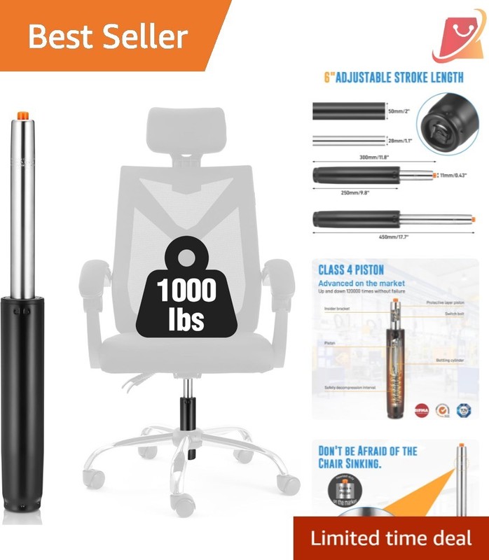 Office Chair Gas Cylinder Heavy-Duty 1000lbs Universal Height Adjust