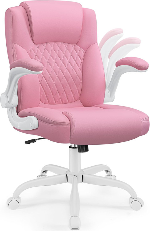 PU Leather Office Chair Ergonomic Swivel Desk Gaming Chair Wheels