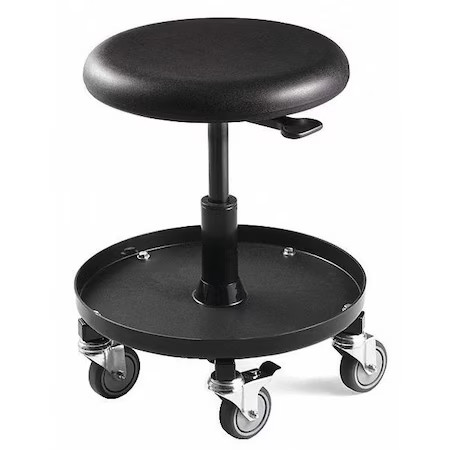 Bevco 3357 Maintenance Repair Stool W/ Tool Tray, 20-27″ Seat Ht.