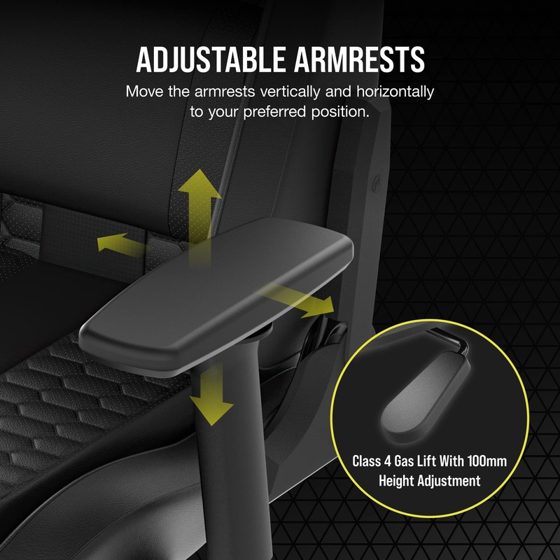 Corsair TC100 RELAXED Gaming Chair Leatherette gallery