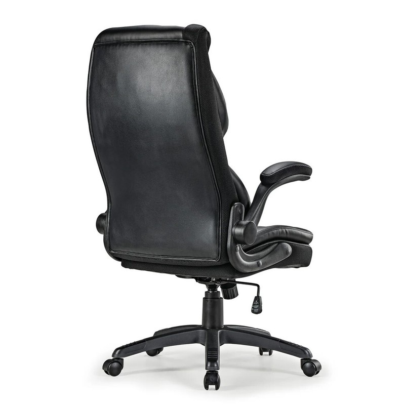 Eureka Ergonomic Galene Faux Leather Office Chair (Black) gallery