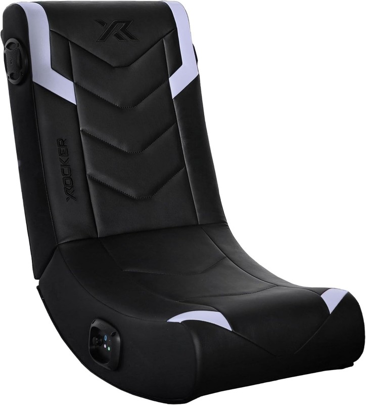 Video Gaming Floor Rocker Chair, Built-in Audio, Foldable, for Gamers, Bedroom,