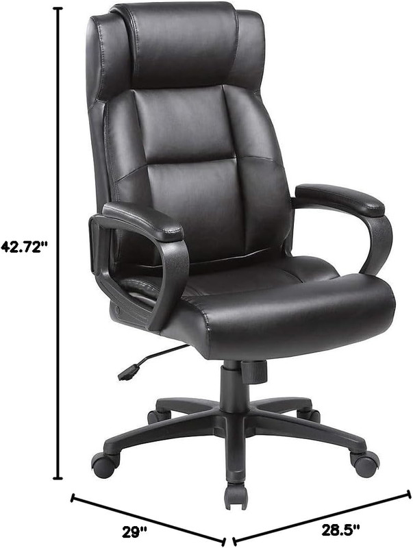 Soho High-Back Black Leather Executive Chair gallery