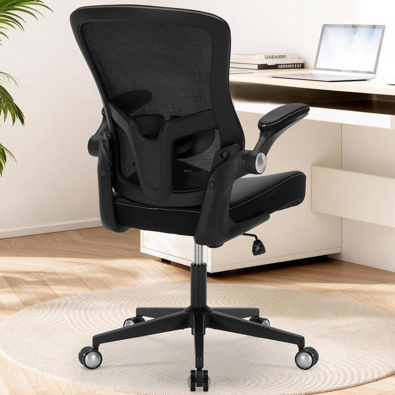 Ergonomic PU Leather Office Chair, 400Lbs Weight Capacity, Breathable Mesh Back, gallery
