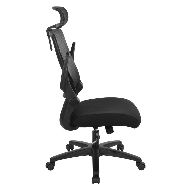 Managers Chair with Mesh Back in Black Fabric Seat gallery