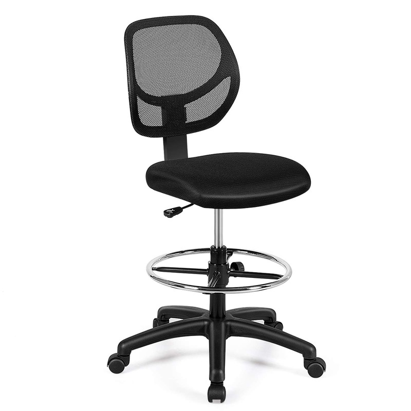 Drafting Chair Tall Office Chair with Back, Height Adjustable Home Office Cha…