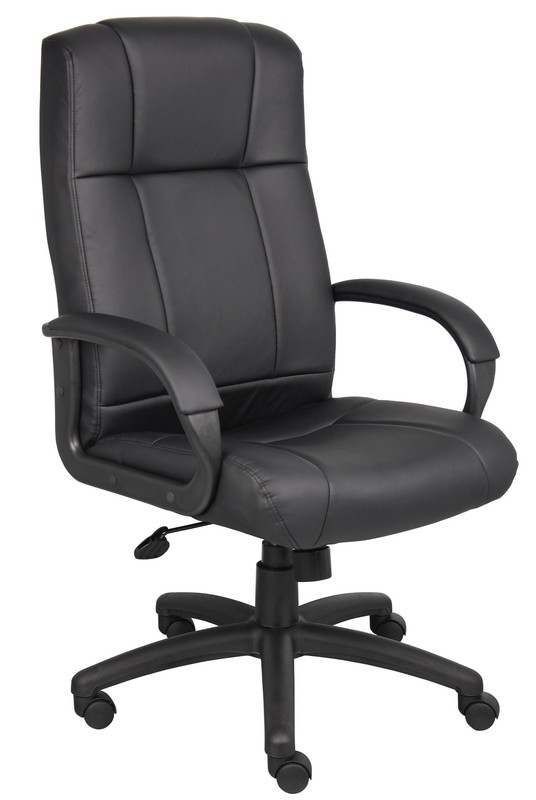 Caressoft Executive High Back Chair in Black, High-Back (B7901)