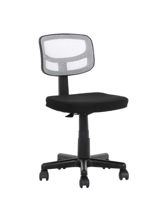 MS33100049708WH Armless Task Chair White Mesh Height Adjustable Seat gallery