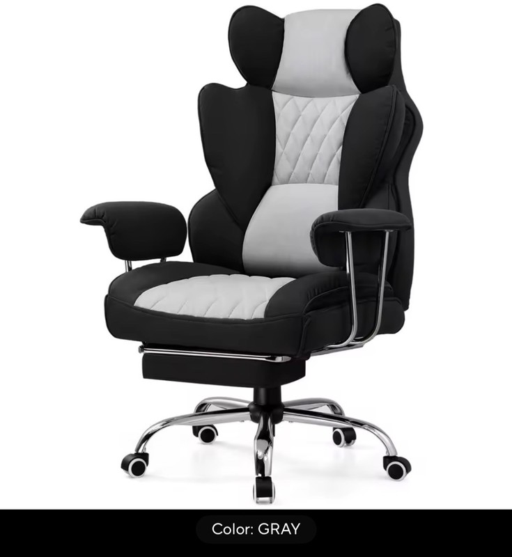 Big and Tall Gaming Chair with Pocket Spring Lumbar Support, Ergonomic Office