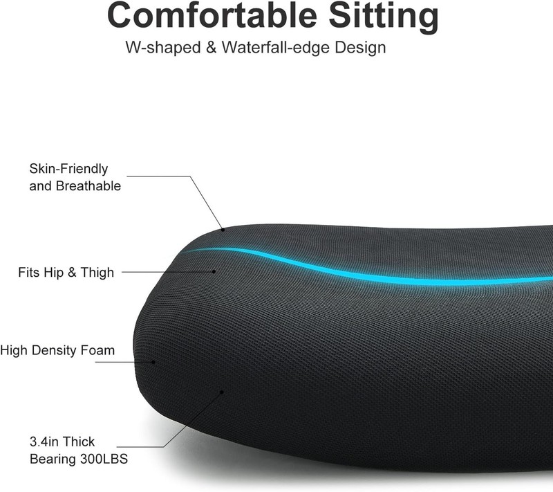 Ticova Ergonomic Office Chair - High Back Desk Chair with Adjustable Lumbar S... gallery