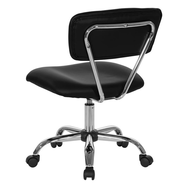 Scranton & Co Task Office Chair in Black Vinyl with Chrome Base gallery