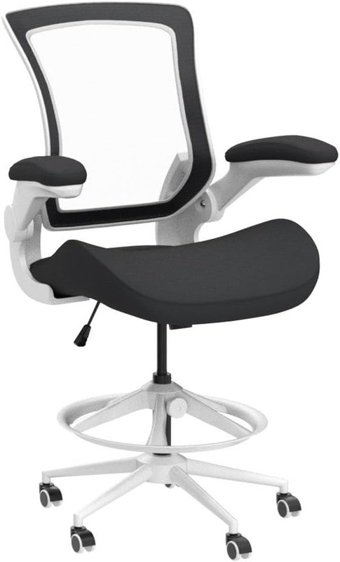 Ergonomic Drafting Chair,Standing Computer Desk Chair,Foot Ring,With Flip-Up Arm gallery