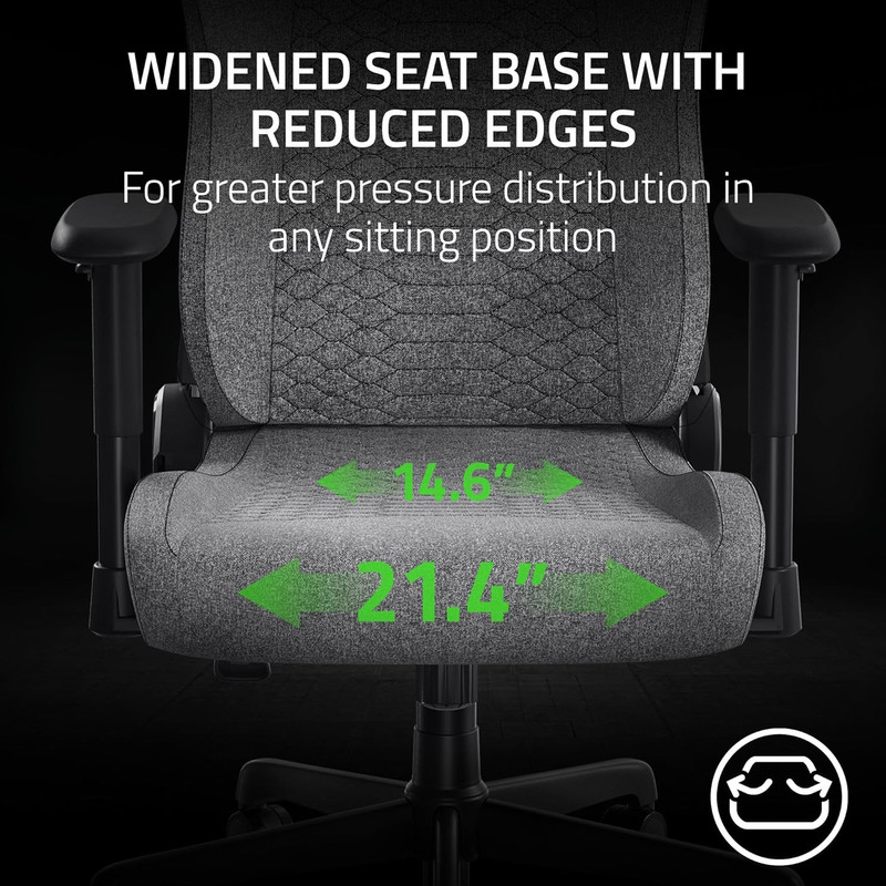 Iskur V2 X Ergonomic Gaming Chair: Built-In Lumbar Support - Widened Seat - High gallery