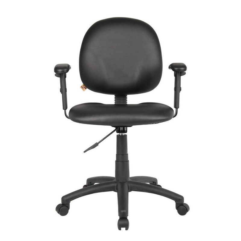 Boss Diamond Task Chair In Black Caressoft W/ Adjustable Arms gallery