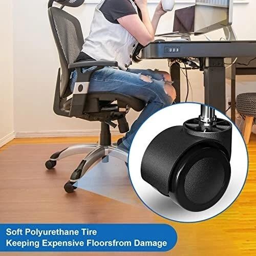 Office Chair Wheels Replacement 5 Pcs 2 Inch Office Chair Casters Heavy Duty | E gallery