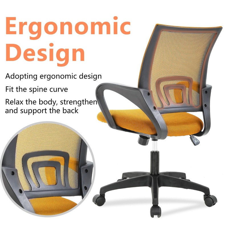 Ergonomic Mesh Office Chair with Lumbar Support, Adjustable Armrests, Rolling Sw gallery