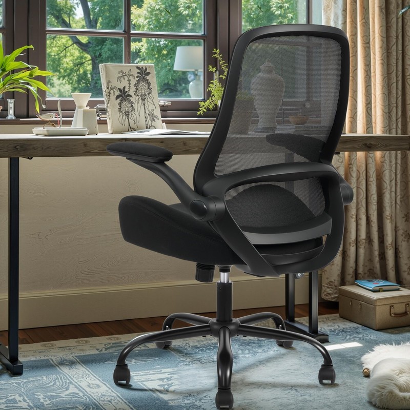 Ergonomic Heavy Duty Office Chair with 5" Thick Seat & Adjustable Armrests gallery