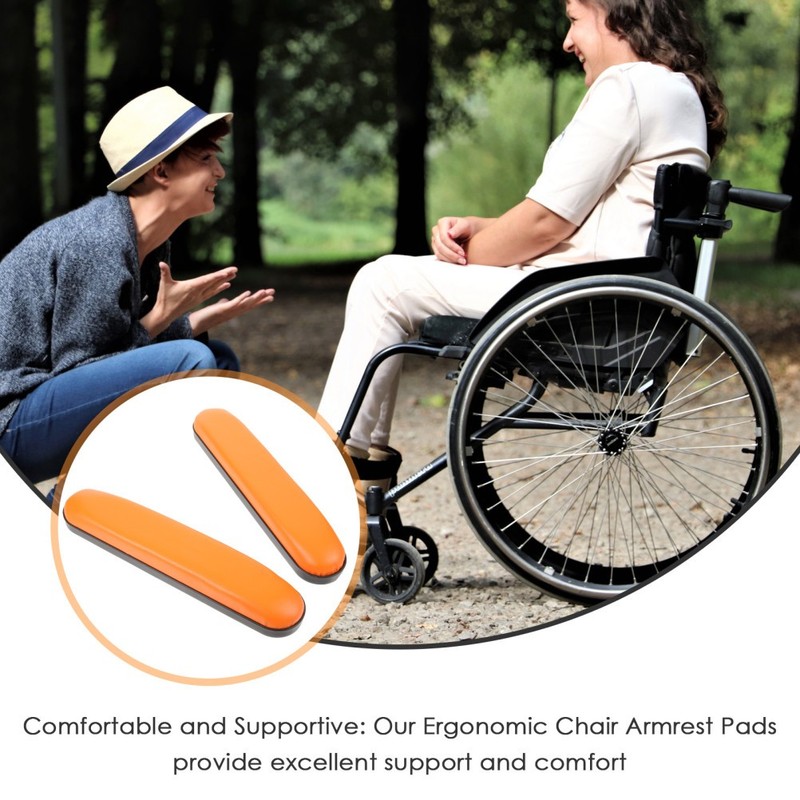 2 Pcs Wheelchair Parts Arm Cushion Armrest Accessories for Manual Wheelchairs gallery