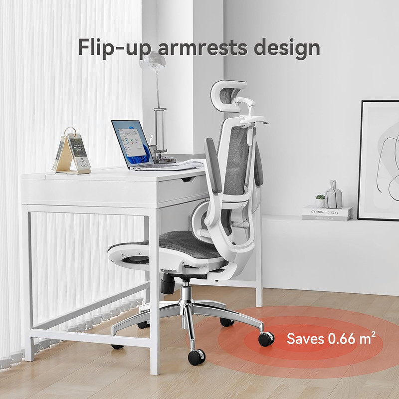SIHOO M59AS Ergonomic Office Chair, Desk Chair with 3D Flip-Up Armrests, Compute gallery