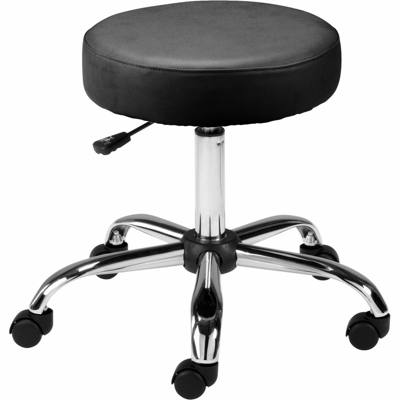 Lorell Round Stool - 250 Lb Load Capacity - Black (LLR69513) gallery