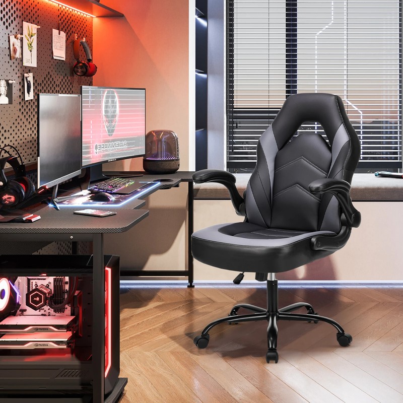 JHK Ergonomic Office Computer Home Gaming Desk Chair Adjustable PU Leather gallery