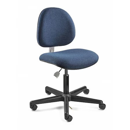 Bevco V800shc Task Chairs, 17 In To 22 In Height, Navy Blue