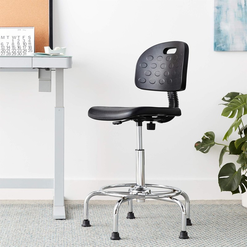 Safco Soft Tough Black Economy Industrial Drafting Chair gallery