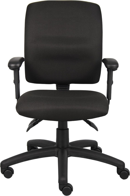 Ergonomic Black Multi-Function Task Chair with Adjustable Arms - B3036-BK gallery
